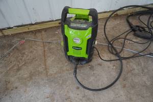 lot 24 image: Green Works Brand 1600 PSI Electric Pressure Washer