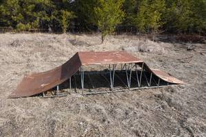 lot 13 image: Commercial Combination Heavy Duty Skate Board Ramp