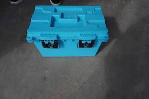 lot 37 image: Blue Fishing Tackle Box