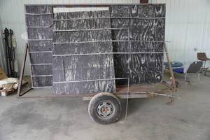 10' Single Axle Sign Trailer With Lettering