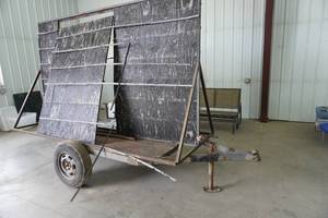 10' Single Axle Sign Trailer With Lettering