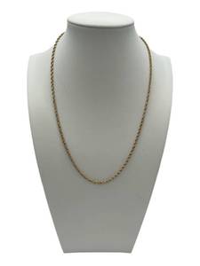 lot 7 image: 18 14K Yellow Gold Necklace (14 diameter) (2.3 grams)