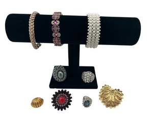 lot 27 image: Wonderful Vintage Costume Jewelry Lot including 1987 Avon Princess Diana Sapphire Ring