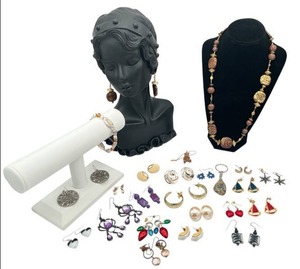 lot 54 image: Fun Vintage and Modern Jewelry Lot with Necklace, Earrings, and More