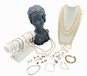 lot 55 image: Huge lot of Vintage Faux Pearls, Avon Bracelets, and More