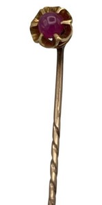 lot 75 image: Victorian 14K Gold Stick Pin (2.2 grams total weight)