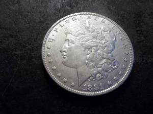 lot 8 image: 1881 O Morgan Silver Dollar