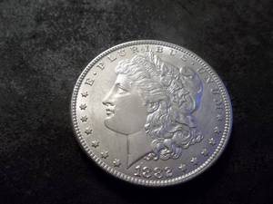 lot 10 image: 1882 Morgan Silver Dollar