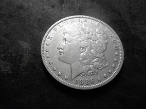 1886 O Morgan Silver Dollar