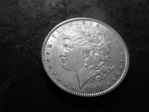 lot 18 image: 1890 Morgan Silver Dollar