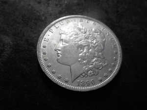 lot 20 image: 1890 O Morgan Silver Dollar