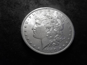 lot 27 image: 1900 O Morgan Silver Dollar