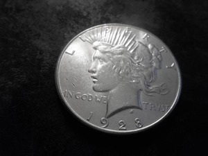 lot 38 image: 1928 S Peace Silver Dollar
