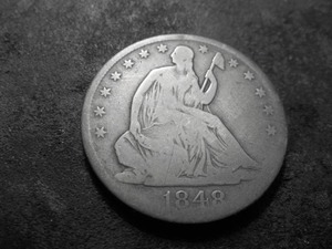 lot 41 image: 1848 O Seated LIberty Half Dollar