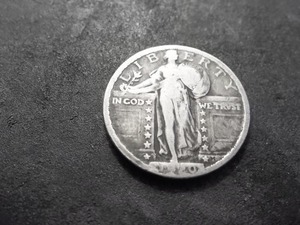lot 43 image: 1920 Standing Liberty Silver Quarter