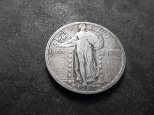 lot 44 image: 1925 Standing Liberty Silver Quarter