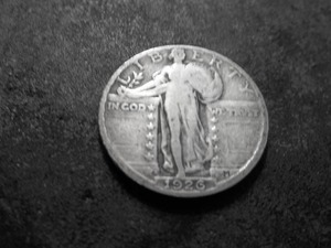 lot 46 image: 1926 S Standing Liberty Silver Quarter