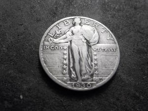 lot 55 image: 1930 Standing Liberty Silver Quarter