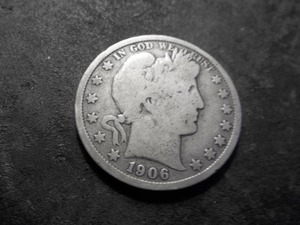 lot 57 image: 1906 S Barber Half Dollar