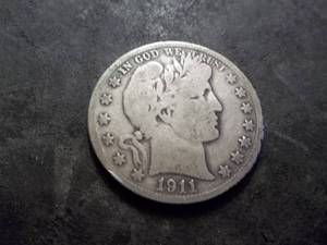 lot 61 image: 1911 S Barber Half Dollar
