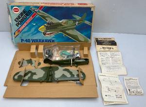 1981 COX Thimble Drome Engine Powered P-40 Warhawk Famed "Shark-Nose" Fighter (Seems To Be New In Box)