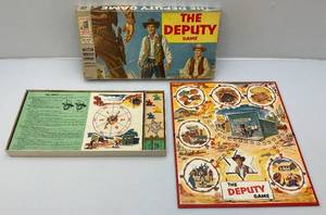 lot 10 image: 1960 Milton Bradley The Deputy Game In Original Box (Seems Complete)