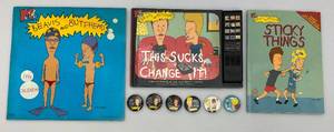 lot 12 image: Misc. Vintage Beavis And Butt-Head Collectibles