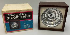 lot 27 image: Vintage Realistic Brand Xenon Strobe Light In Original Box (Works Missing Knob For On Switch)