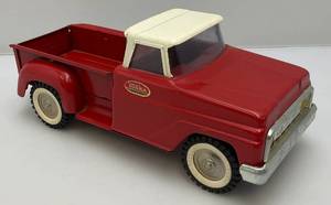 lot 56 image: 1963 TONKA RedWhite Stepside Pickup Truck Great Condition