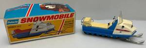 1970's Normatt Brand POLARIS Mustang Battery Operated Snowmobile Toy In Original Box