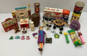 lot 112 image: Vintage Misc. Toys Including Slinky, Fisher Price, Krazy Ikes & More