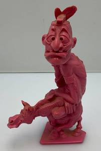 lot 117 image: Scarce 1960s Louis Marx Nutty Mads Indian Chief Lost Teepee Figurine 6 b12