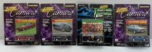 lot 129 image: Vintage Misc. JOHNNY LIGHTNING Miniature Die Cast Cars Including The Munsters Koach & Camero Collection (All New On Cards)