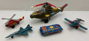 lot 135 image: Misc. Tin Toys Including Planes & Helicopters & More