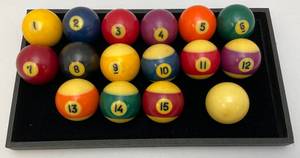 lot 136 image: Vintage Pool Balls