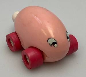 lot 161 image: HARD TO FIND 1970s TONKA TOTES Gigglers Buggy Egg Shaped Bunny Figure Car (Great Condition)