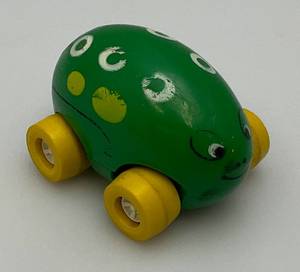 lot 163 image: HARD TO FIND 1970s TONKA TOTES Gigglers Buggy Egg Shaped Frog Figure Car (Great Condition)