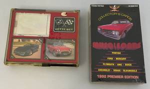 lot 205 image: 1992 Muscle Car Trading Cards & 1991 Inaugural Edition Vette Set Trading Cards (Factory Sealed)