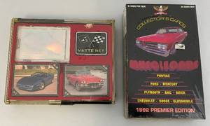 lot 207 image: 1992 Muscle Car Trading Cards & 1991 Inaugural Edition Vette Set Trading Cards (Factory Sealed)