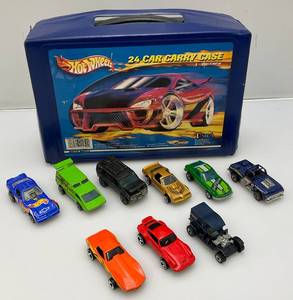 lot 229 image: Hot Wheels 24 Car Carrying Case With Some Cars Including