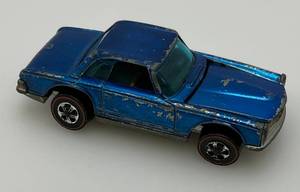 lot 235 image: 1969 Hot Wheels Redline  Mercedes Benz 280SL Transparent Blue Dark Interior Fair Condition