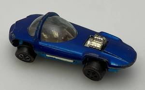lot 242 image: 1967 Hot Wheels Redline Silhouette Transparent Blue White Interior Good Condition (Tires Need Straightening)