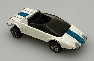 lot 245 image: 1969 Hot Wheels Redline Jack Rabbit White With Black Interior Fair Condition
