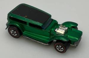 lot 250 image: 1969 Hot Wheels Redline The Demon Transparent GreenBlack With Black Interior Fair Condition