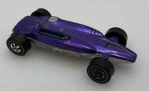 lot 255 image: 1969 Hot Wheels Redline Shelby Turbine Trasnsparent purple With Black Interior Fair Condition