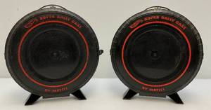 lot 282 image: Vintage 1968 Mattel Hot Wheels Super Rally Cases (Misssing Some Graphics)