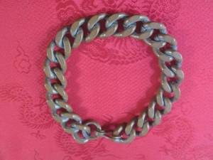 lot 3 image: (CNTR) Vintage Copper Chain Bracele...