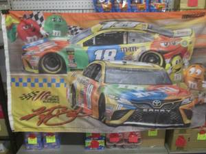 lot 34 image: (EC1) 3 ft x 5 ft Nascar #18 Kyle B...