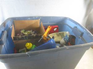 lot 49 image: (F-2) Tote Full of Assorted Toys...