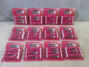 lot 77 image: (BSB) 12 - 3-Packs of Cherry Chap-I...